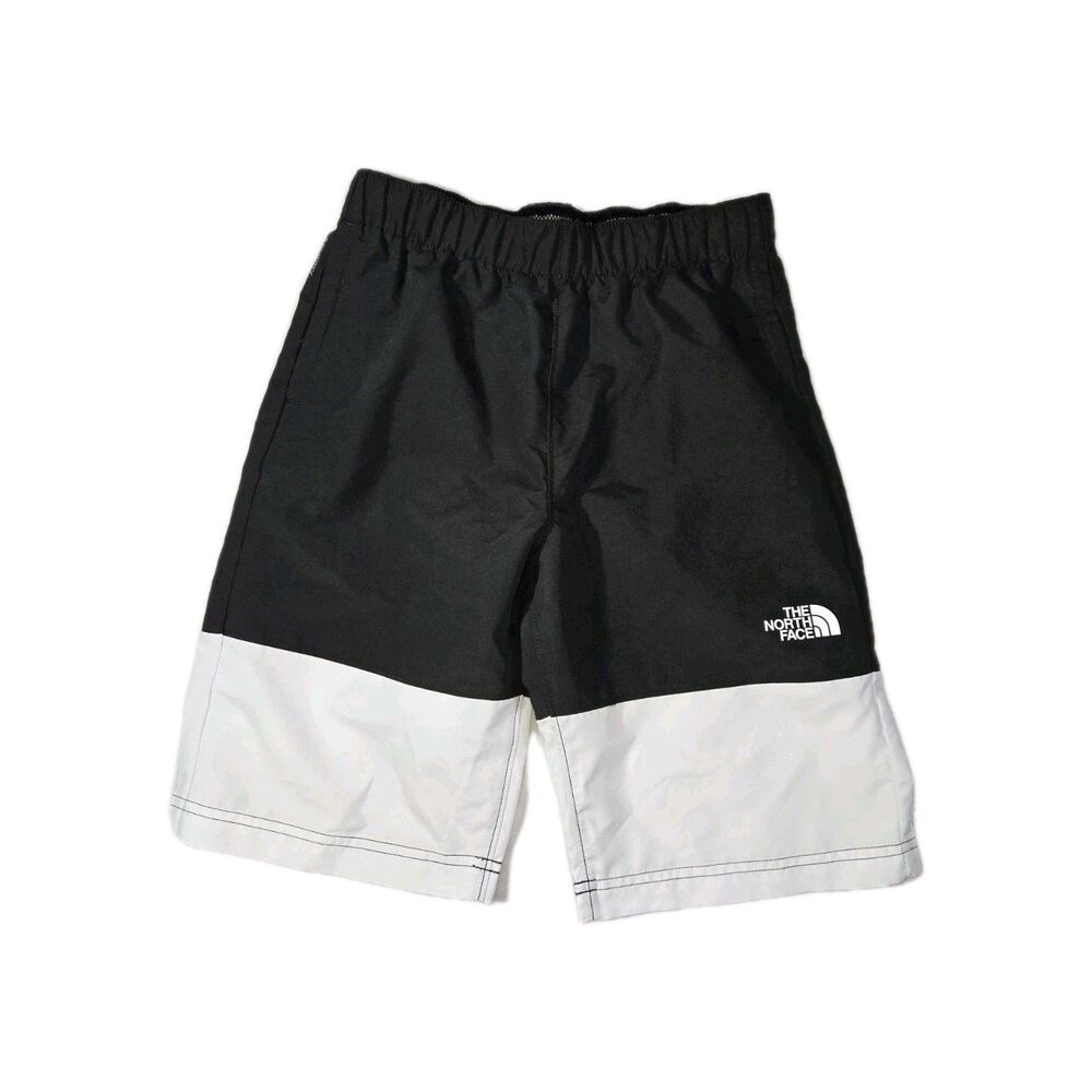 Boys The North Face B Class V Swim Shorts Black White Medium 10/12 24x9.5